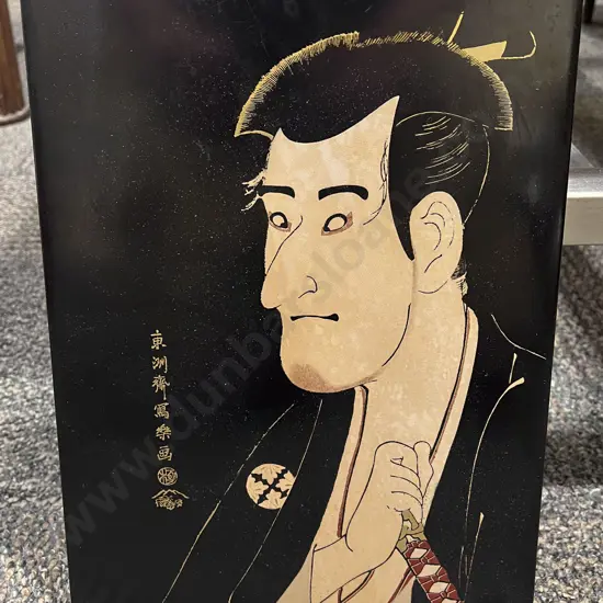Lacquered Japanese Portrait Print
