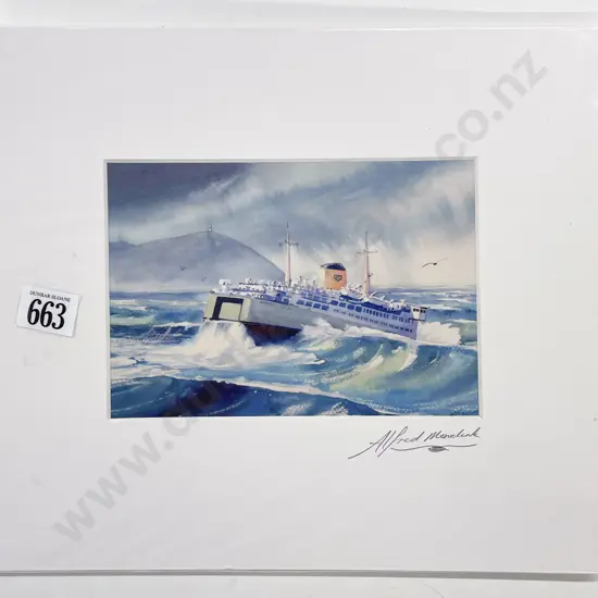 Alfred Memelink - Signed Nautical Print (unframed)