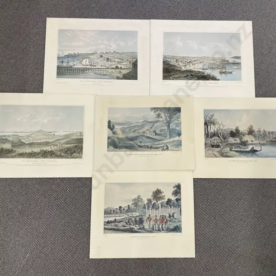 Six Assorted Avon NZ Historical Prints on Board