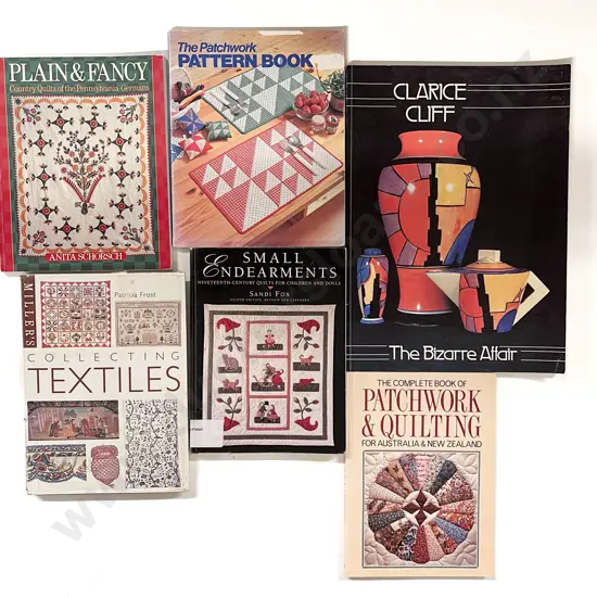 Collection of Quilt/Patchwork Books with Clarice Cliff 'The Bizarre Affair"