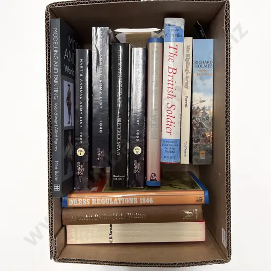 Box of Assorted Military Reference Books