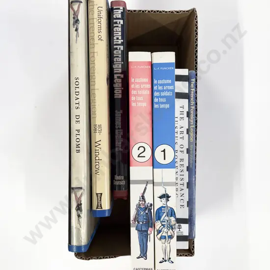 Box of Assorted Military Reference