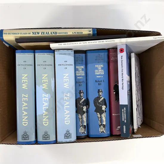 Box of Assorted NZ and Military Reference