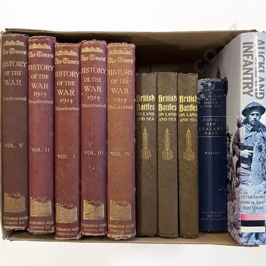 Box of Assorted Military Reference