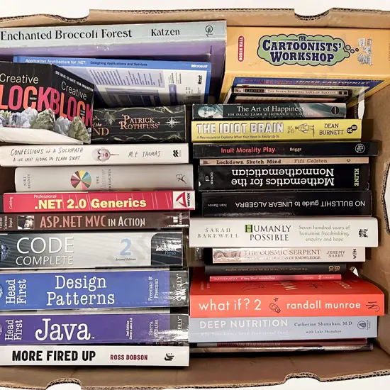 Box of Assorted Books