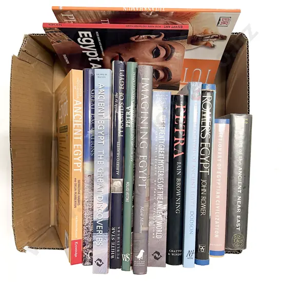 Box of Assorted Egypt Related Reference