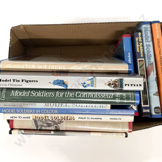 Box of Assorted Model Soldiers Reference Volumes