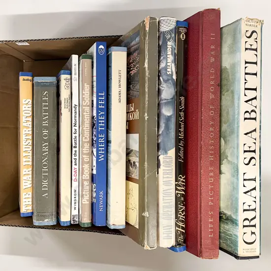 Box of Assorted Military Reference