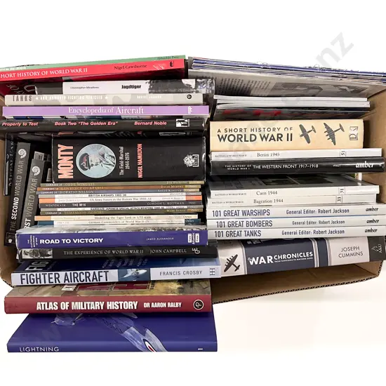 Box of Assorted Military Reference
