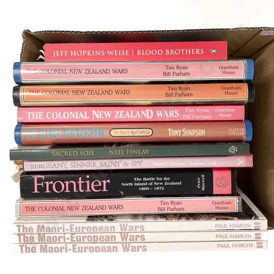 Box of Assorted Early NZ Reference Volumes