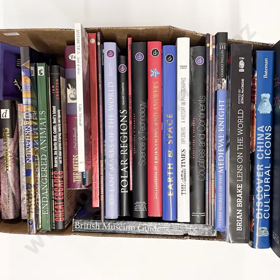 Box of Assorted World Reference Volumes