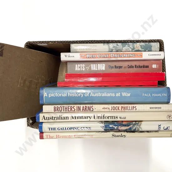 Box of Assorted Military Reference