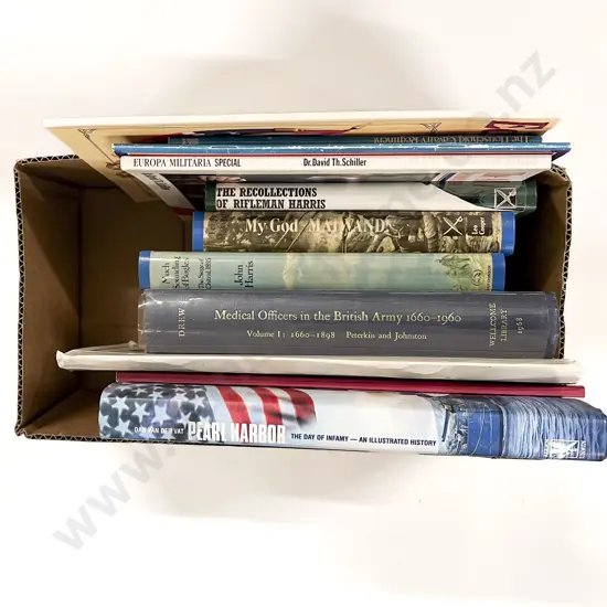 Box of Assorted Military Reference
