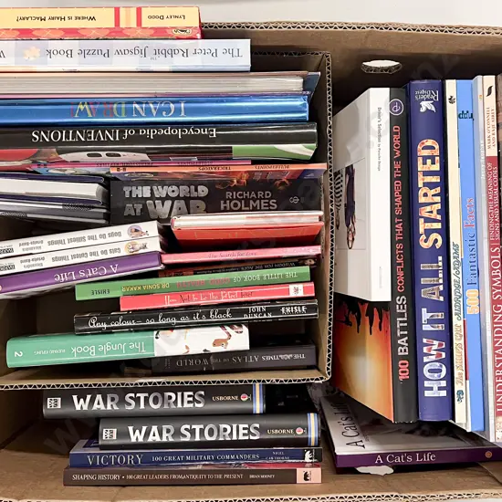 Box of Assorted Military Reference