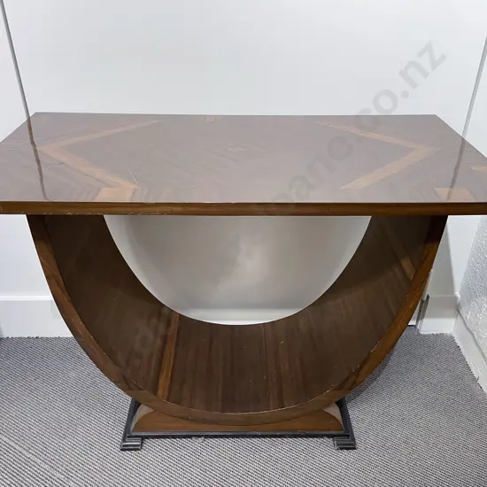 Art Deco Walnut Rectangular Side Table