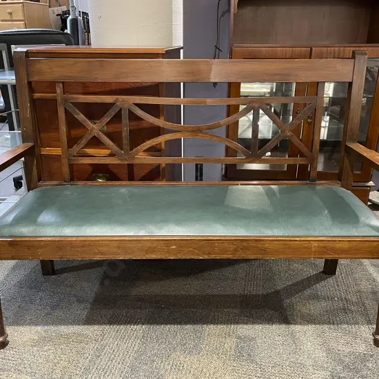 Edwardian Stained Beech Settee