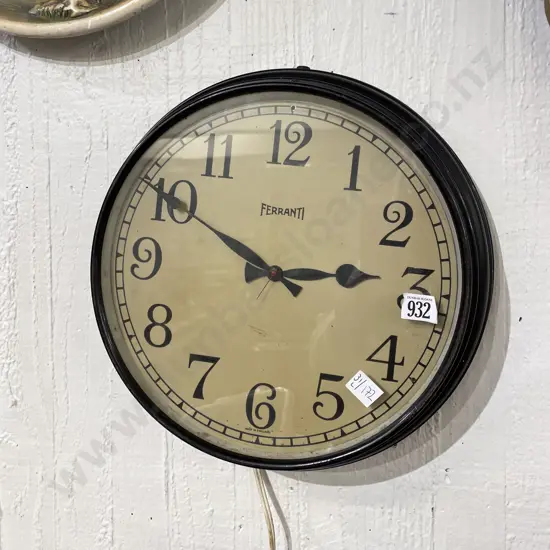 Vintage Ferranti Wall Clock