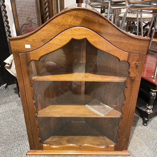 Arched Top Hanging Corner Cupboard