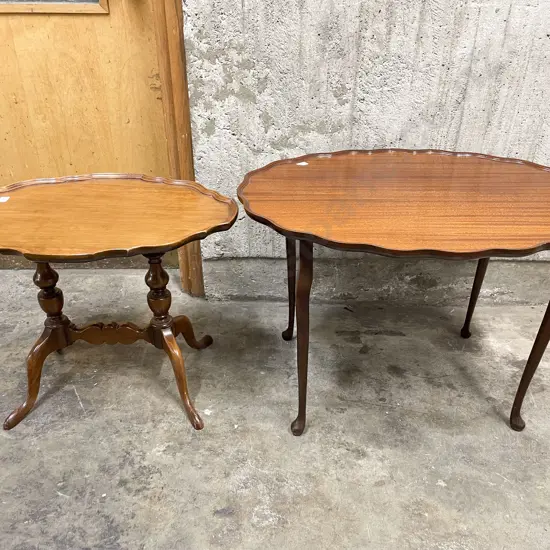 Two Oval Occasional Tables
