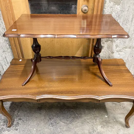 Two Mahogany Coffee Tables