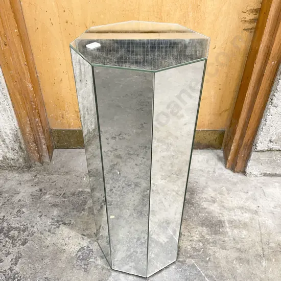 Octagonal Mirrored Stand