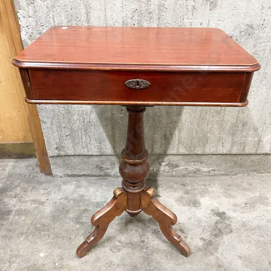 Victorian Mahogany Single Drawer Work Table