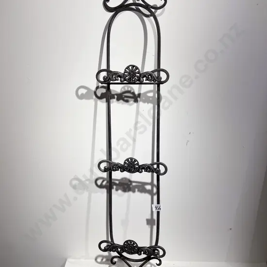 Wrought Metal Wall Plate Display Stand