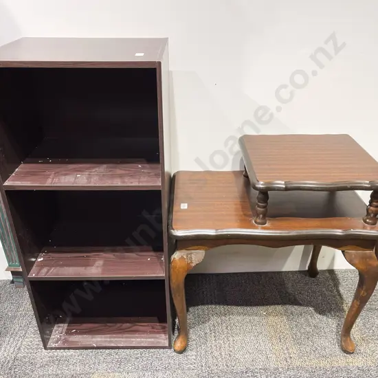 Telephone Table & Small Book Shelf