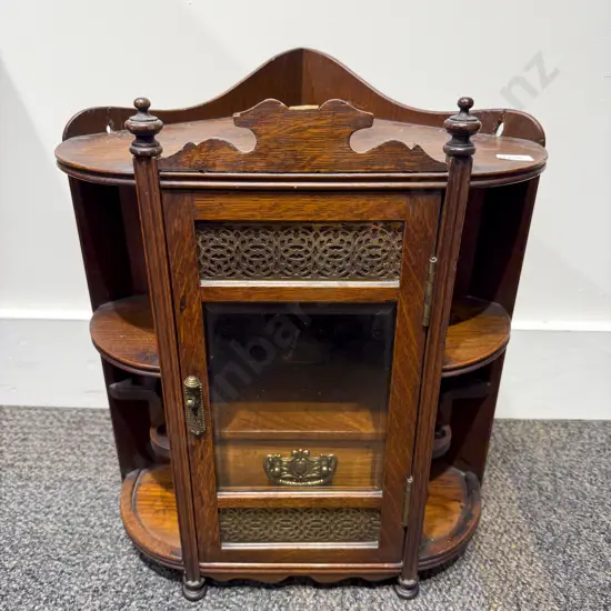 Victorian Oak Smokers Cabinet