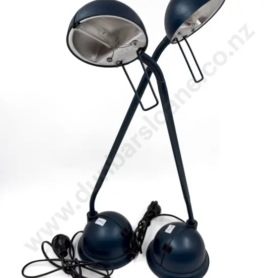 Pair of Modern Blue Reading Lamps
