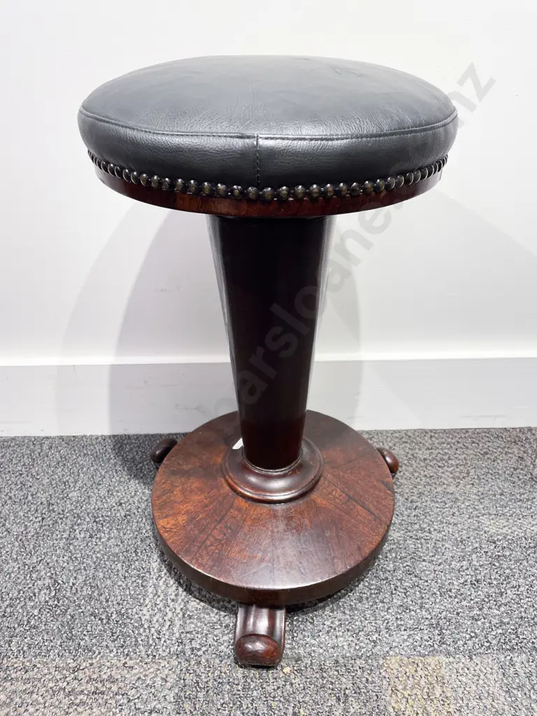 Victorian Rosewood Piano Stool Image 1++