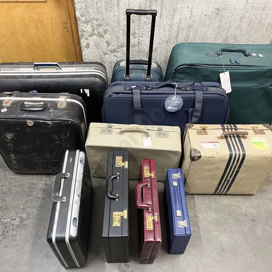 Large Quantity of Assorted Suitcases