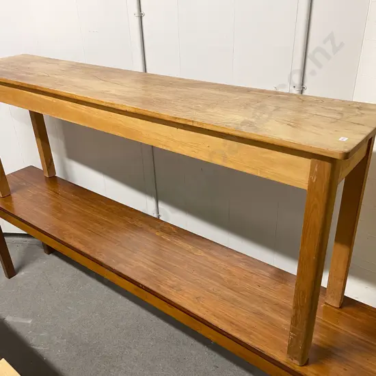 Long Wooden Side Table