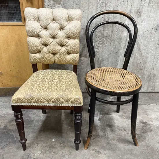 Bentwood Wycombe Cane Seated Chair together with Other Chair