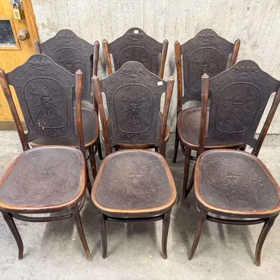Set of Six Bentwood Chairs