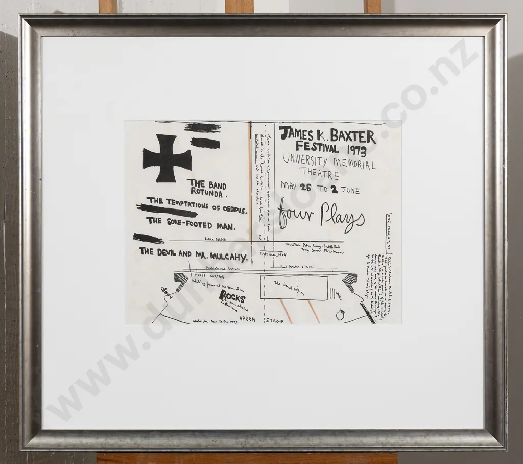 Colin McCahon - James K. Baxter Festival 1973 Image 1++