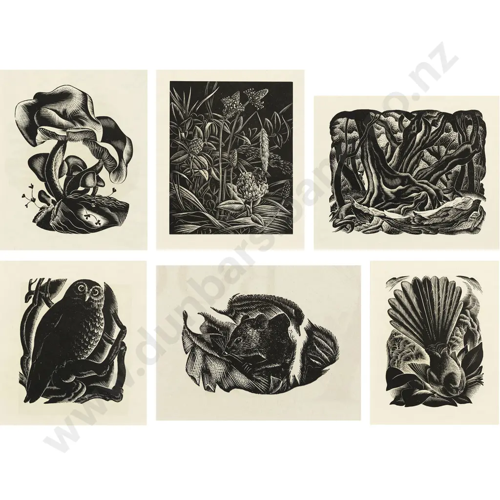 E Mervyn Taylor - Six Bookplates Image 1++