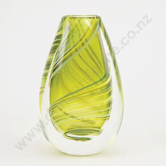 Lynden Over Compressed Ovoid Glass Vase