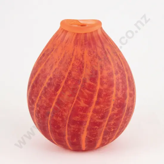 Lynden Over Compressed Ovoid Glass Vase