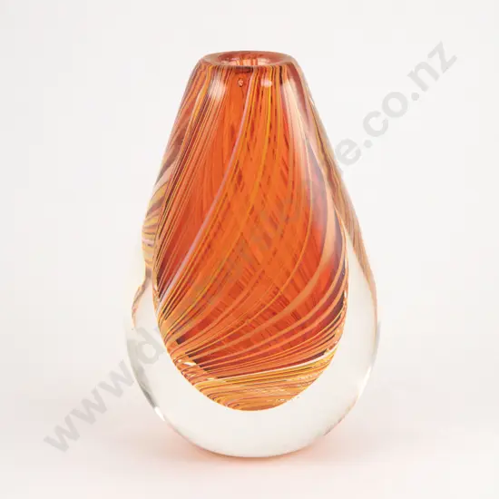 Lynden Over Compressed Ovoid Glass Vase