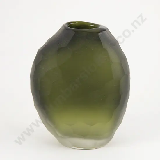 Mark Rolinson Carved Glass Vase