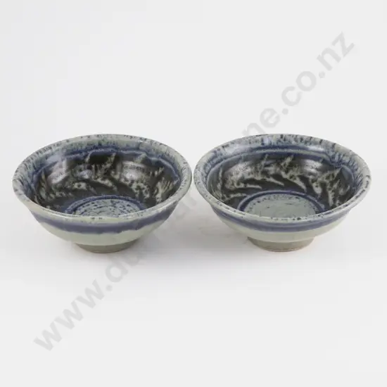 Pair of Mirek Smisek Footed Bowls