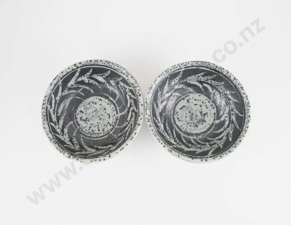 Pair of Mirek Smisek Footed Bowls Image 1++