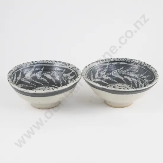Pair of Mirek Smisek Footed Bowls