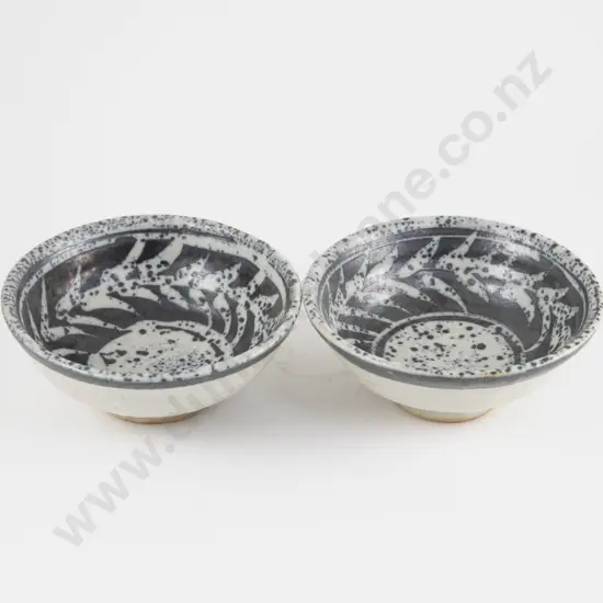 Pair of Mirek Smisek Footed Bowls