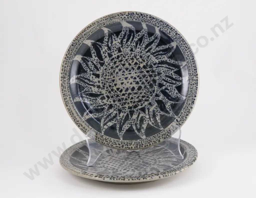 Pair of Mirek Smisek Dinner Plates Image 1++