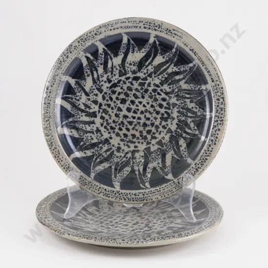 Pair of Mirek Smisek Dinner Plates