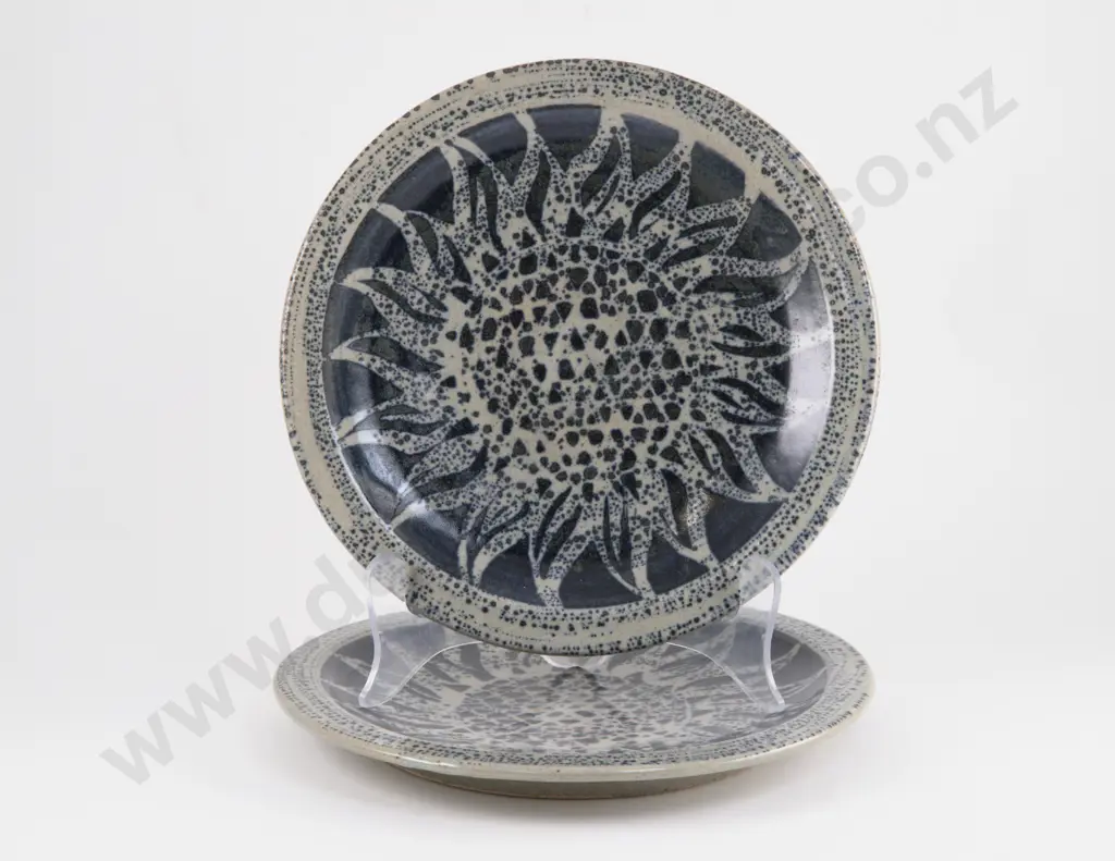 Pair of Mirek Smisek Dinner Plates Image 1++