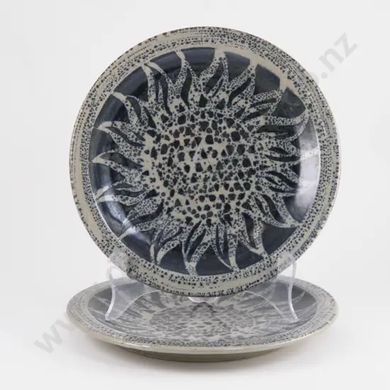 Pair of Mirek Smisek Dinner Plates