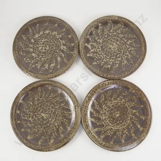 Four Mirek Smisek Side Plates